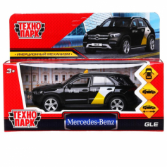 Машина металл MERCEDES-BENZ GLE ТАКСИ 12 см, двери, багаж, инерц, в кор. Технопарк