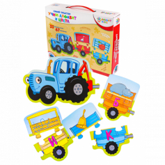 Учимся и играем. BRIGHT KIDS. СИНИЙ ТРАКТОР. учим алфавит и цвета (ИН-6143)