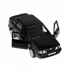 Машина металл LADA -2114 "SAMARA", 12 см, двери, багаж, инерц., черный, кор. Технопарк