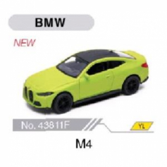 Машина металл 4.75" BMW m4 инерц. открыв. двери в дисплее уп-12шт в кор.2*6уп