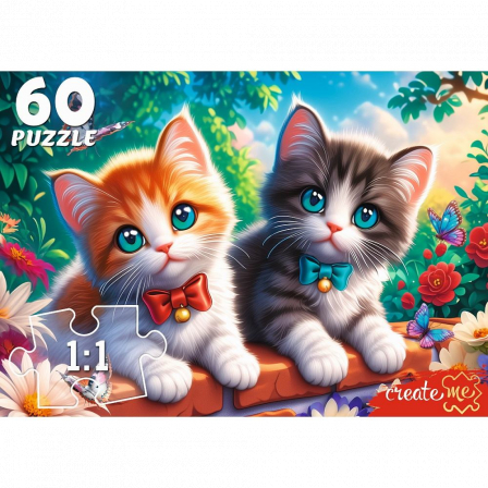 ПАЗЛЫ 60 эл. КОТЯТА С БАНТИКАМИ