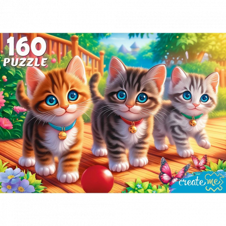ПАЗЛЫ 160 эл. ТРИ КОТЕНКА В САДУ