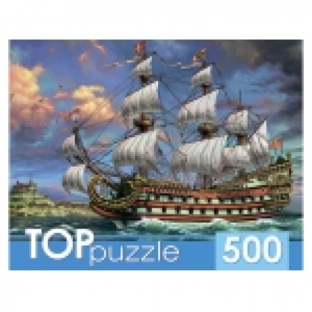 Пазлы 500 элементов. ХТП500-6831 Парусник в море