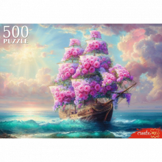 ПАЗЛЫ 500 эл. ЦВЕТОЧНЫЙ КОРАБЛЬ