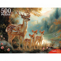 ПАЗЛЫ 500 эл. ОЛЕНИ У ОЗЕРА