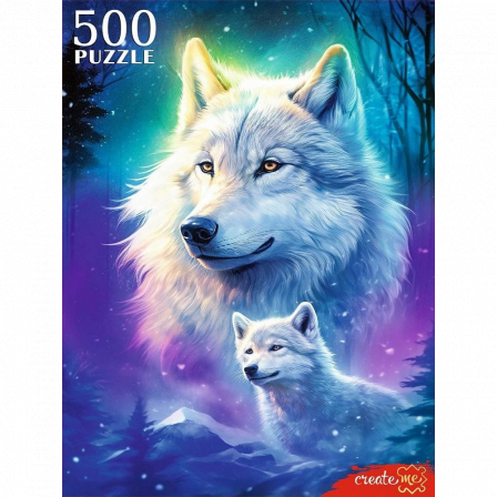 ПАЗЛЫ 500 эл. СНЕЖНЫЕ ВОЛКИ