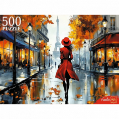 ПАЗЛЫ 500 эл. ДЕВУШКА В ПАРИЖЕ