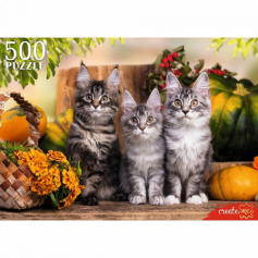 ПАЗЛЫ 500 эл. ТРИ НЕПОСЕДЛИВЫХ КОТЕНКА