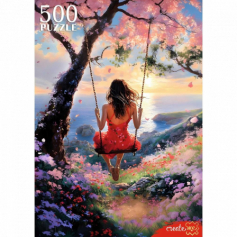 ПАЗЛЫ 500 эл. ДЕВУШКА НА КАЧЕЛЯХ