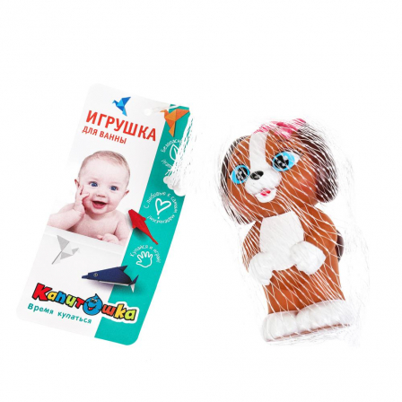 Игрушка для ванны коко 8 см, в сетке, КАПИТОШКА в кор.2*240шт