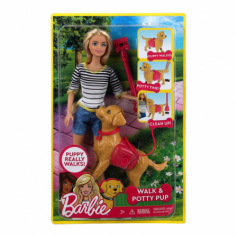 Кукла 29см barbie, руки и ноги сгиб., собака, акс, блист. No name в кор.24шт