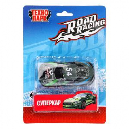 Машина металл ROAD RACING СУПЕРКАР 7 см, инерция, в ассорт, блист. Технопарк в кор.2*240шт
