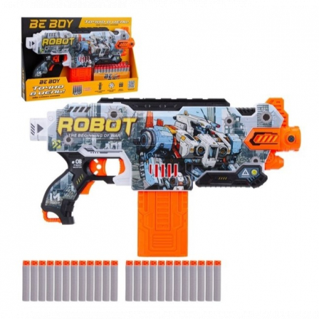 Автомат "BeBoy", 24 софт-патрона в комплекте, в/к 45*6,5*29 см.