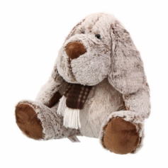 Игрушка мягконабивная ТМ "Relana" Собака в шарфике, 25 см, в/п 25*15*15 см