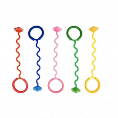 Скакалка Змейка, Диск  PVC со  светом, 1/орр, 5 цветов  микс в ассорт.