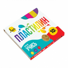 Пластилин классический   LNMC-0110   200 г ( в картонной упаковке )  10 цв. . LNMC