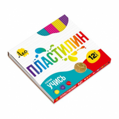 Пластилин классический   LNMC-0112   240 г ( в картонной упаковке )  12 цв. . LNMC