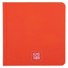 Скетчбук 120  г/м2 120  г/м2 12 х 12 см сшивка 80 л. 01 красный "Аква-колор" IZO-BK-1212