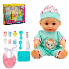 Пупс 28 см "Girl's Club" с аксессуарами, пьет и писает, в/к 38*35*9 см
