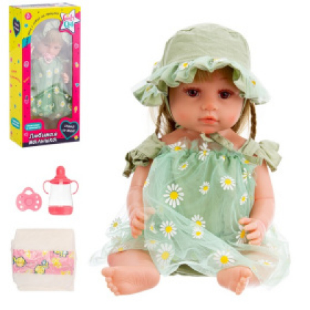 Кукла 45 см Girls Club "Любимая малышка",виниловая,с аксессуарами, в/к 22*12,5*48 см