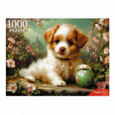 ПАЗЛЫ 1000 элементов. ИГРИВЫЙ ЩЕНОК