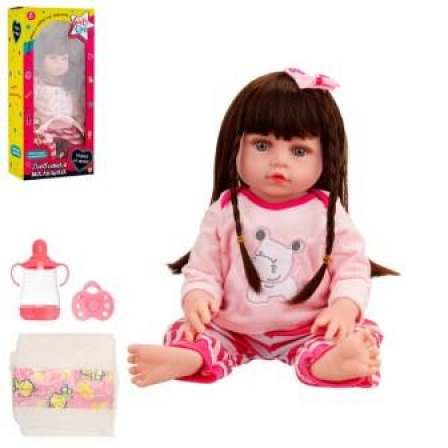 Кукла 45 см Girls Club "Любимая малышка", виниловая, с аксессуарами, в/к 22*12,5*48см