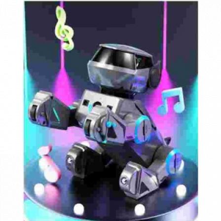 Робот-собака на пульте р/у, свет и звук эффекты, выполняет команды, трюки, танцует, есть сенсорное у