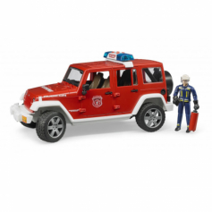 ***Внедорожник Jeep Wrangler Unlimited Rubicon Пожарная с фигуркой Bruder