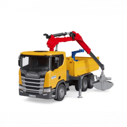 ***Грузовик Scania с краном и 2 паллетами