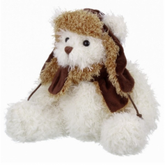 Игрушка мягконабивная ТМ "Relana" Мишка в шапочке и шарфике, 22 см, в/п 22*13*10 см