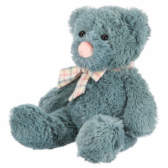 Игрушка мягконабивная ТМ "Relana" Мишка голубой с бантиком, 22 см, в/п 20*22*18 см