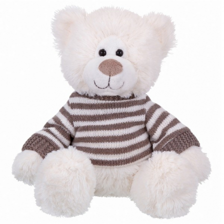 Мягкая игрушка ТМ "Relana" Мишка в свитере в полоску, 22 см, в/п 22*12*11 см