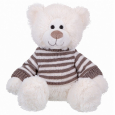 Мягкая игрушка ТМ "Relana" Мишка в свитере в полоску, 22 см, в/п 22*12*11 см