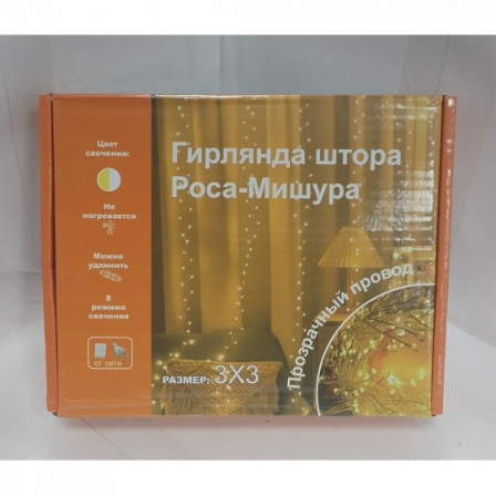 А Росса штора 3х3 м(жел./бел/цветной.)