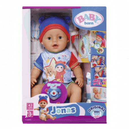 *БЕБИ борн. Интерактив. кукла Джонас с магич. глазками 43 см. BABY born
