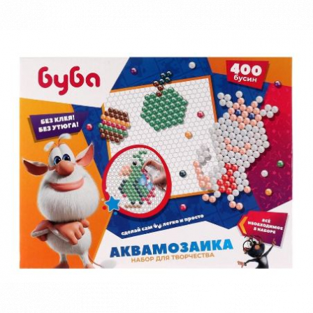 Набор д/детского тв-ва БУБА аквамозаика 400 бусин МУЛЬТИ АРТ