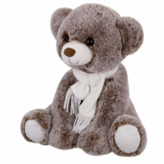 Игрушка мягконабивная ТМ "Relana" Мишка в шарфике, 28 см, в/п 28*20*20 см