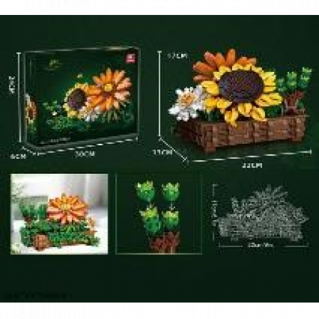 Конструктор цветы, 924 дет. №JJ9034