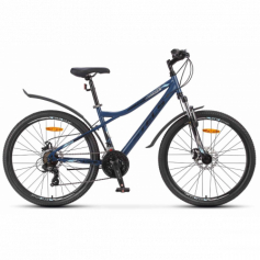 26" Велосипед Stels Navigator 510MD 16 рама (темно-синий/зеленый) азимут