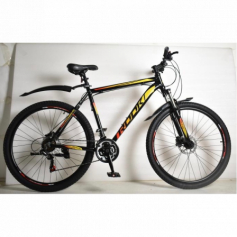 27,5" Велокомплект Rook MA272H, 21" рама черный/оранжевый