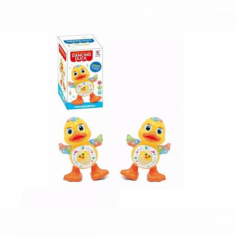 Интерактивная игрушка "Утенок" свет, звук, танцует. 19*11*11