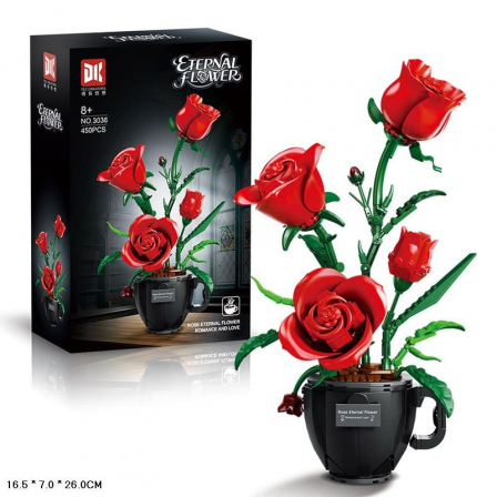 Конструктор цветы, 450 дет. №3036