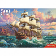 ПАЗЛЫ 500 эл. Парусник на рассвете