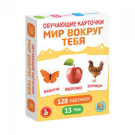 Игра настольная "Обучающие карточки" Мир вокруг