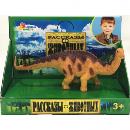 Игрушка пластизоль Играем Вместе Динозавр Бронтозавр 13.5*3.5*5см