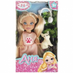 Кукла Аня 12 см, пит., акс., кор. КАРАПУЗ в кор.120шт