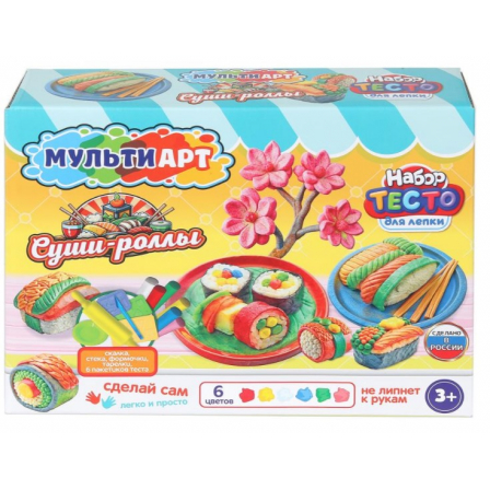 Набор для лепки суши-роллы, 24 см MultiArt в кор.8шт