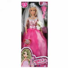 Кукла 29 см София, руки и ноги сгиб, невеста, акс, кор КАРАПУЗ в кор.24шт