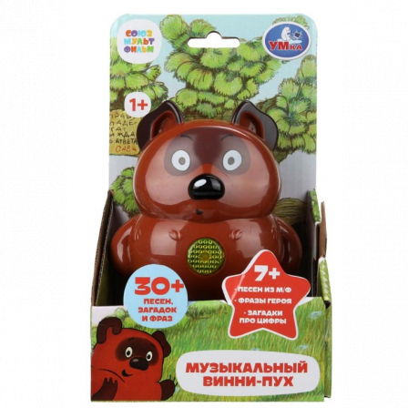 Фигурка винни-пух 30+ песен, загадок и фраз СОЮЗМУЛЬТФИЛЬМ кор Умка в кор.96шт