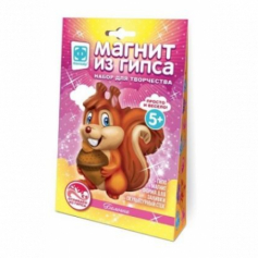 Магнит из гипса Лесные жители Белочка